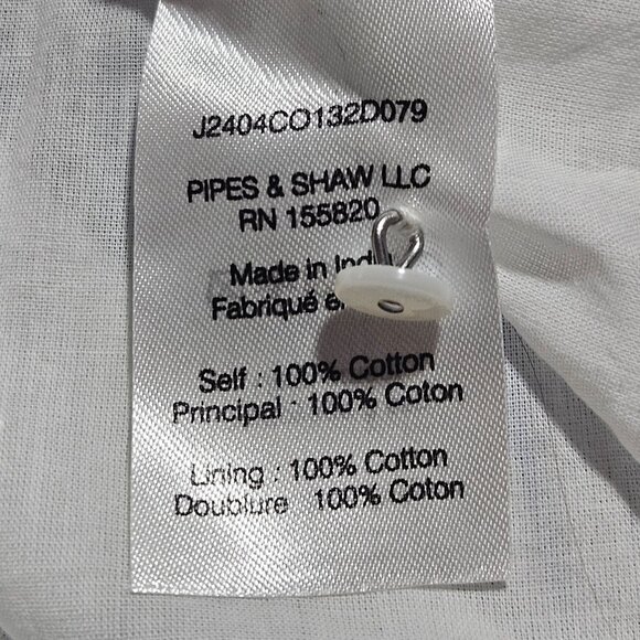 Trendy Easter Spring Veronica Beard Zee Blue White Striped Dress Tiered Ruffle S - Picture 14 of 16